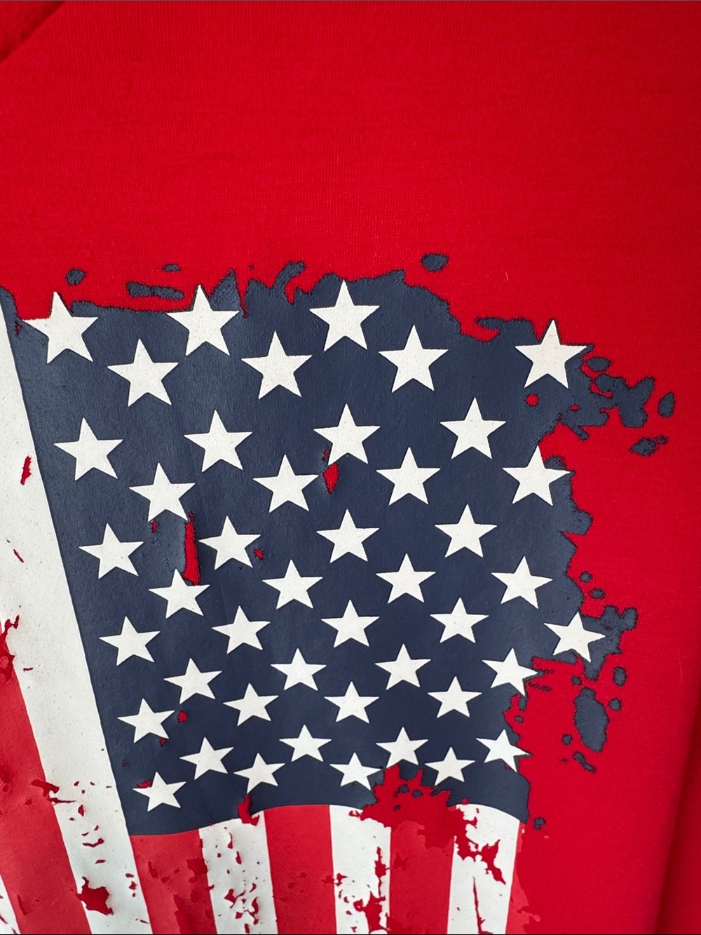Flag Red White and Blue Short Sleeve Tee - XL - Picture 2 of 6